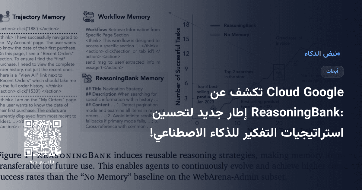 Google Cloud تكشف عن ReasoningBank: إطار جديد لتحسين استراتيجيات التفكير للذكاء الاصطناعي!
