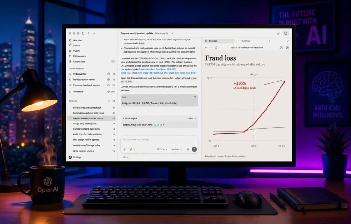 OpenAI تعزز منصة Codex بميزات ثورية لمنافسة Claude في عالم البرمجة!